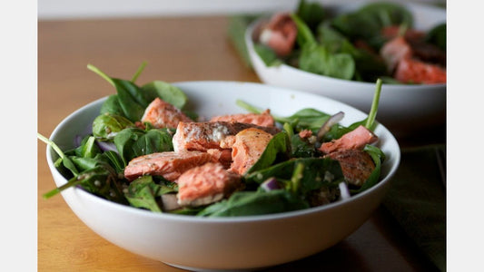 Male Fertility Recipe: Smoked Salmon Salad with Tahini Dressing - Snowballs Underwear