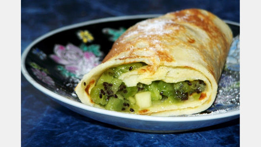 Male Fertility Recipe: Whole-Grain Crepes with Banana and Kiwifruit - Snowballs Underwear